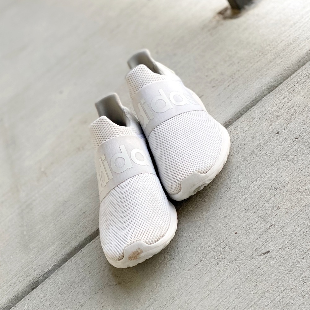 White Adidas Cloudfoam Sneakers